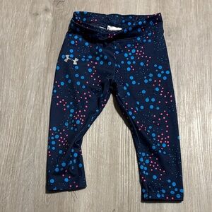 Under Armour Kids' Leggings with Pink and Blue Pattern